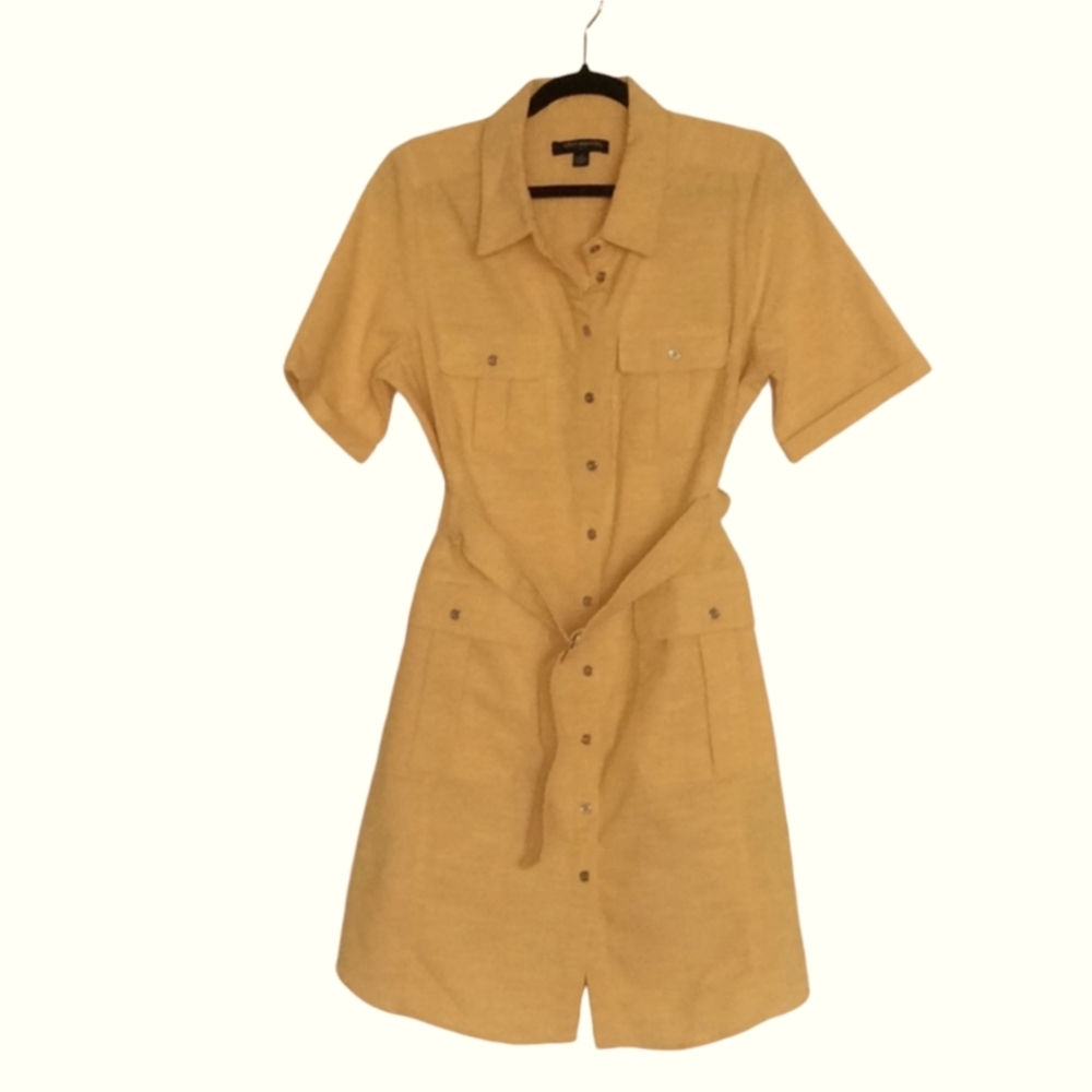 Sharagano Belted Shirt Dress Size 14